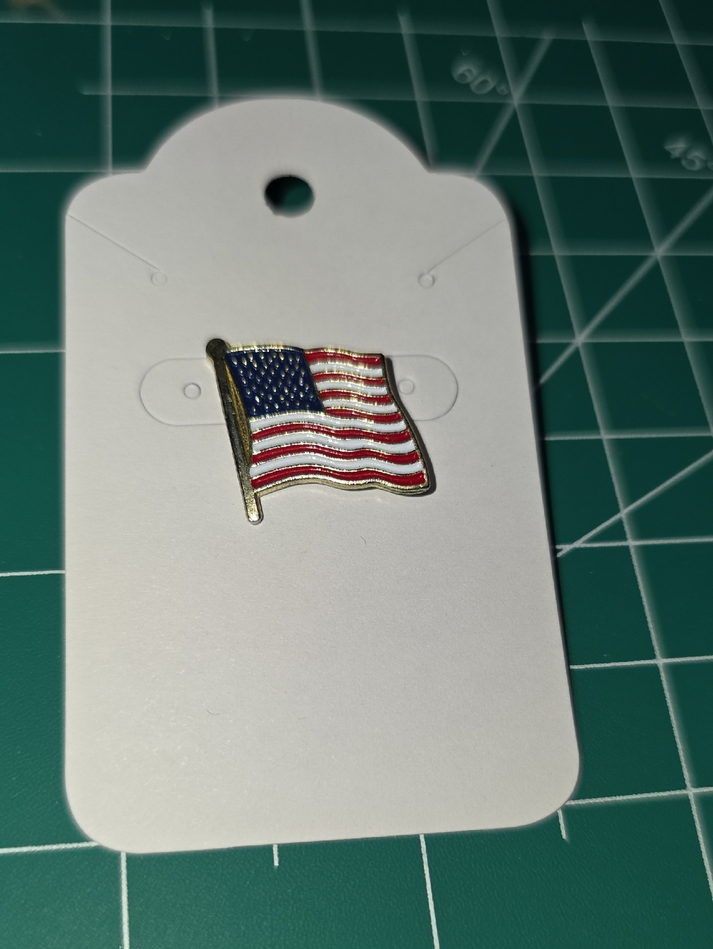 American Flag Enamel Pin - Red, White & Blue